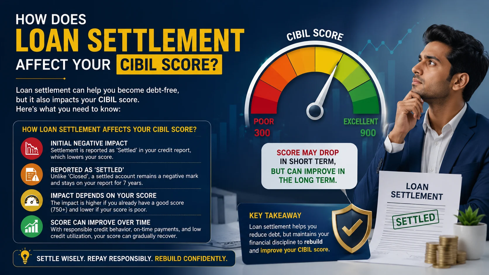 How Does Loan Settlement Affect Your CIBIL Score?